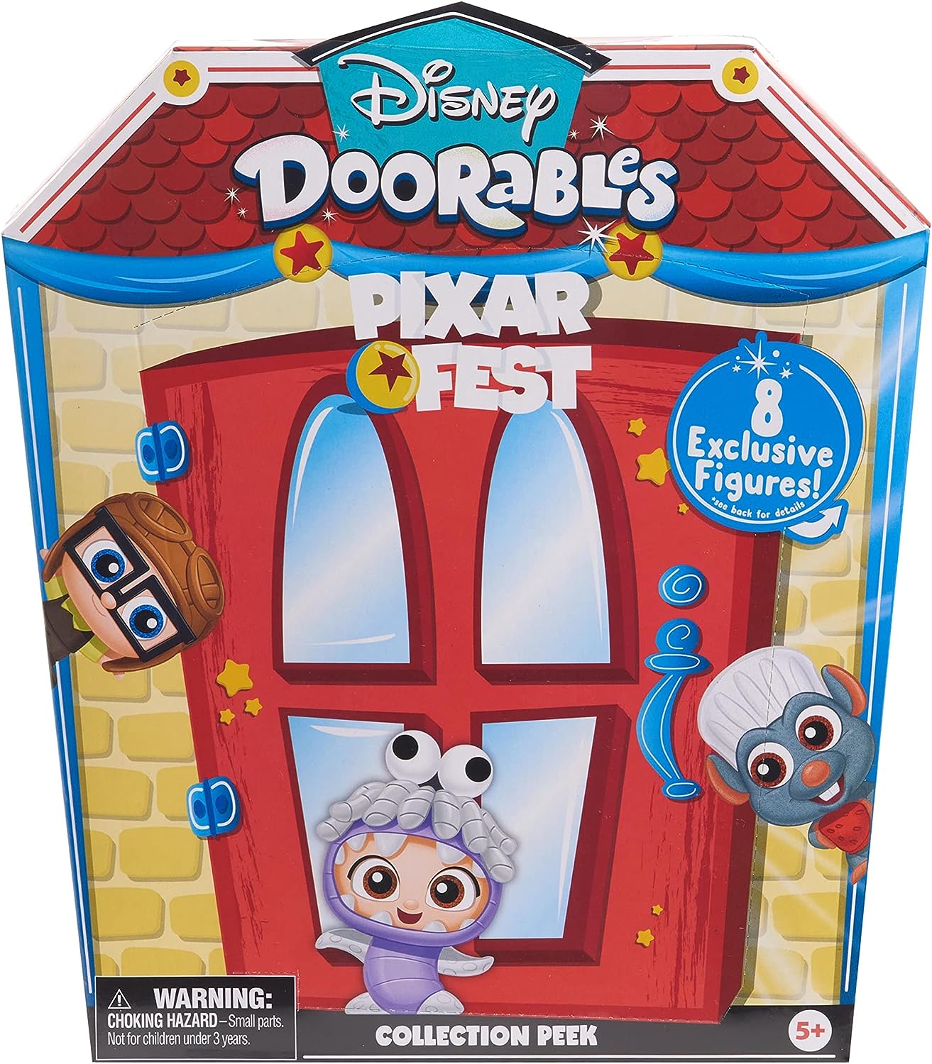 Disney Doorables Pixar Fest Collection Peek, Officially Licenced Kids Toys for Ages 5 Up