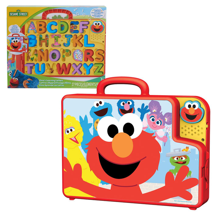Just Play 57588-GER-2K-004-OPP Sesame Street Elmo Sesamstraße Elmos Lernbuchstaben im Lerntafel-Bus, Lernen und Bildung im Vorschulalter, Kinderspielzeug ab 2 Jahren, Mehrfarbig, 28.58