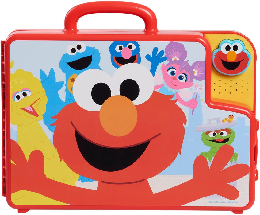Just Play 57588-GER-2K-004-OPP Sesame Street Elmo Sesamstraße Elmos Lernbuchstaben im Lerntafel-Bus, Lernen und Bildung im Vorschulalter, Kinderspielzeug ab 2 Jahren, Mehrfarbig, 28.58