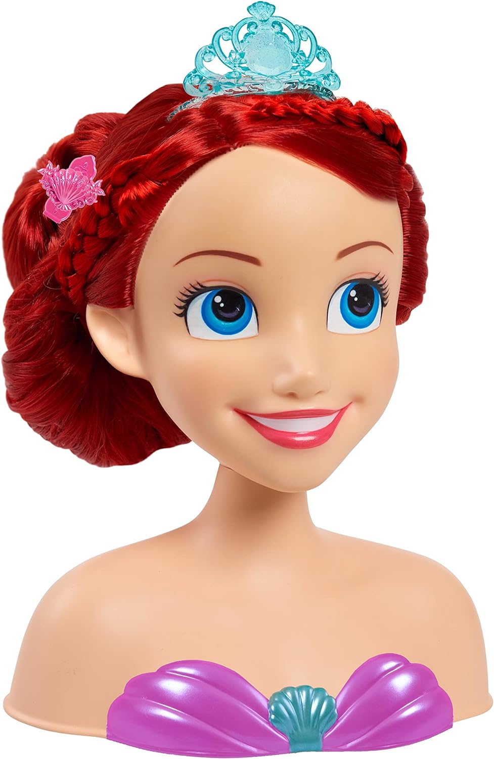 Disney Princess Ariel Styling Head, 18-pieces, Pretend Play, Officially Licenced Kids Toys for Ages 3 Up