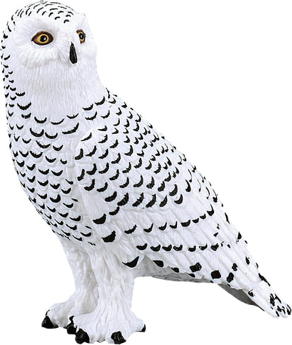 MOJO Snowy Owl Wildlife Woodland Bird Animal Model Toy Figure