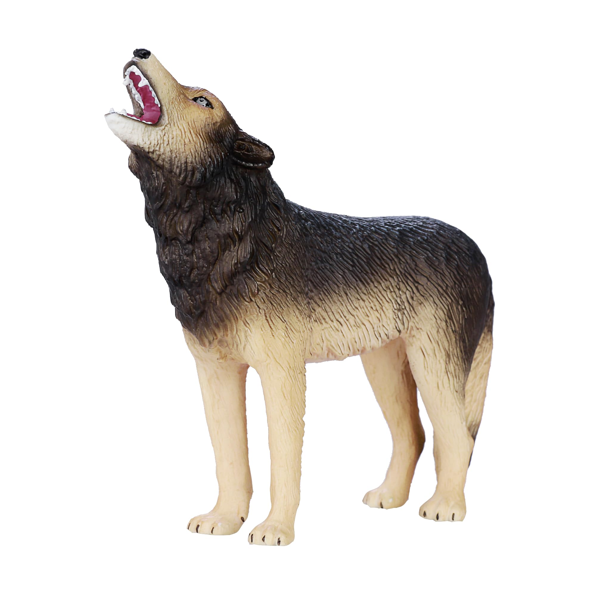 MOJO Wolf Howling Woodland Wildlife Animal Model Toy Figure