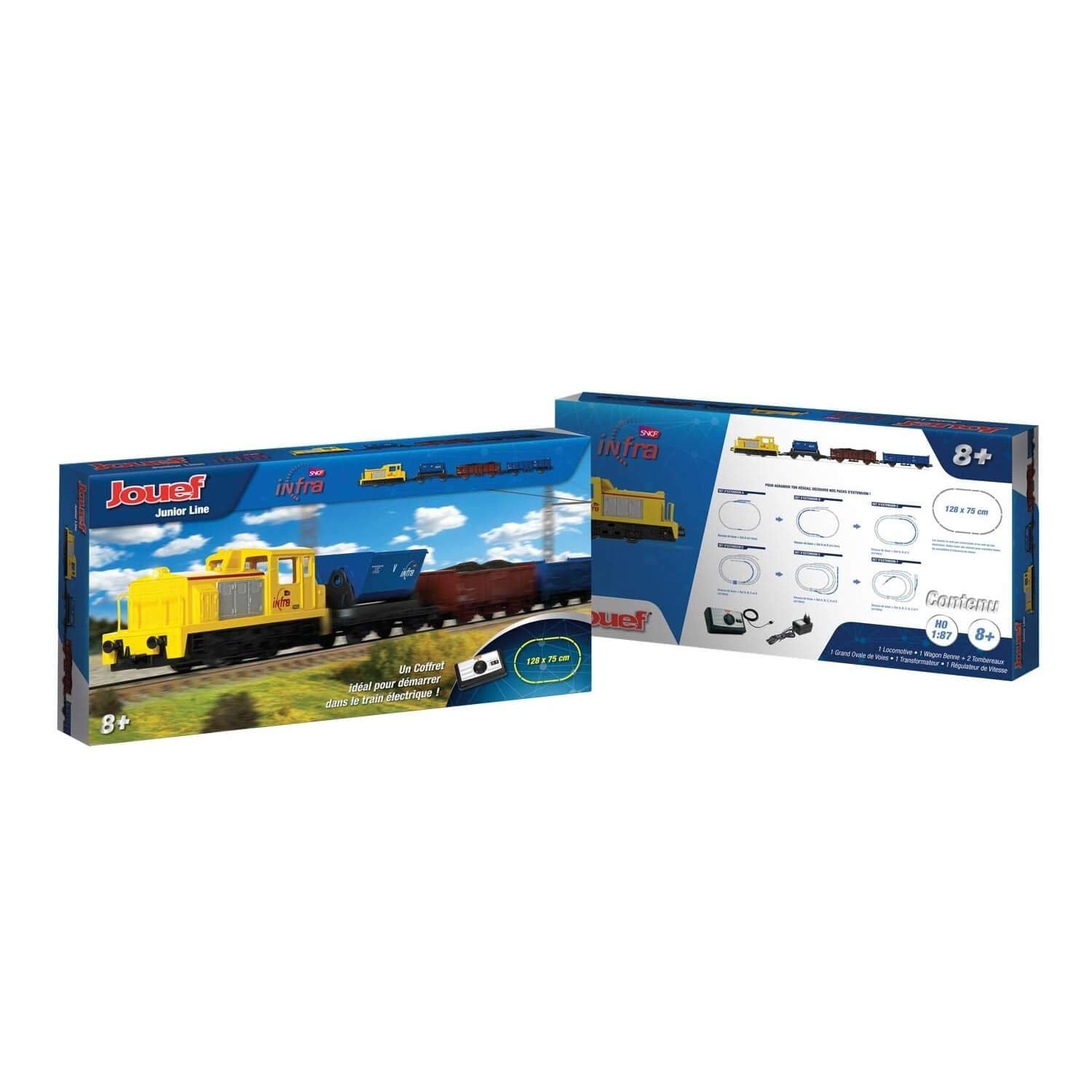 Jouef-HJ1062 Jouef SNCF Juego de Tren eléctrico infrarrojo Gauge, Multicolor, ho (Hornby Hobbies LTD HJ1062