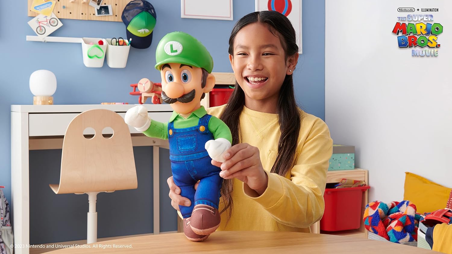 Nintendo Super Mario Movie 35cm Roto Plüsch - Luigi