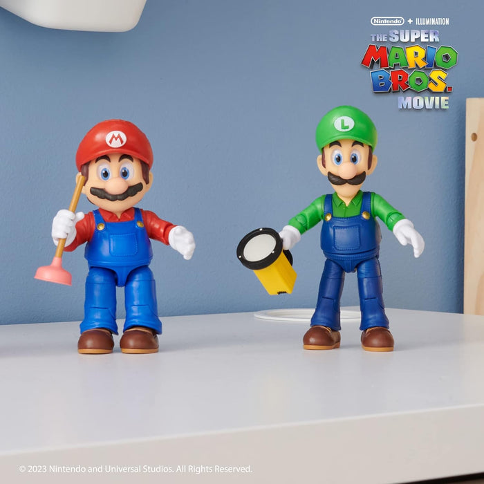 The Super Mario Movie 5”/ 12.5cm Mario Action Figure with Plunger Accessory