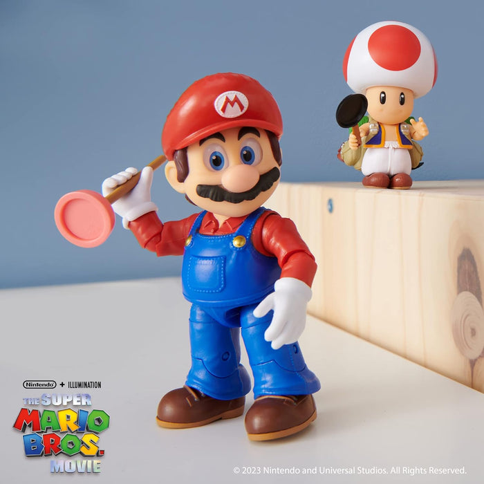 The Super Mario Movie 5”/ 12.5cm Mario Action Figure with Plunger Accessory