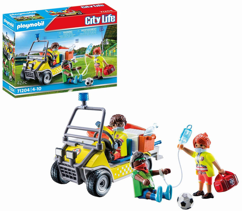 Playmobil 71204 City Life Rescue Cart, emergency services Toys set, Fun Imaginative Role-Play, PlaySets Suitable for Children Ages 4+