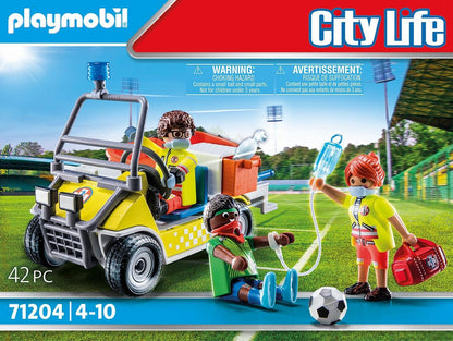 Playmobil 71204 City Life Rescue Cart, emergency services Toys set, Fun Imaginative Role-Play, PlaySets Suitable for Children Ages 4+