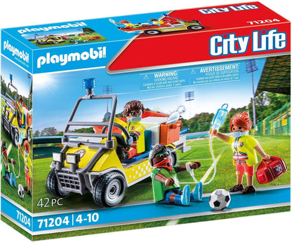 Playmobil 71204 City Life Rescue Cart, emergency services Toys set, Fun Imaginative Role-Play, PlaySets Suitable for Children Ages 4+