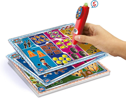 Clementoni- Paw Patrol Educational Quiz Game: Fun Learning Card Game with 200+ Activities (3-6+ Years