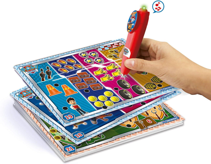 Clementoni- Paw Patrol Educational Quiz Game: Fun Learning Card Game with 200+ Activities (3-6+ Years