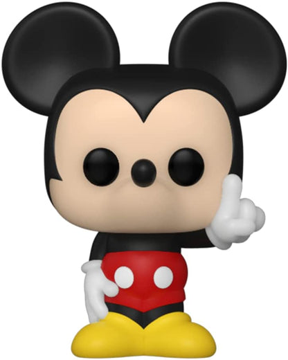 Funko Bitty POP! Disney - Mickey Mouse, Minnie Mouse (pink Dress), Pluto and A Surprise Mystery Mini Figure - 0.9 Inch (2.2 Cm) Collectable - Stackable Display Shelf Included - Gift Idea