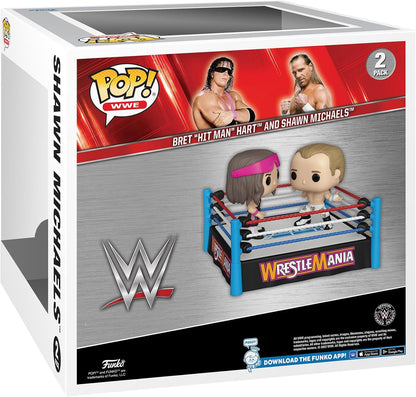 Funko POP! Moment: WWE - Bret Hart Vs Shawn Michaels - Collectable Vinyl Figure - Gift Idea - Official Merchandise - Toys for Kids & Adults - Sports Fans - Model Figure for Collectors and Display