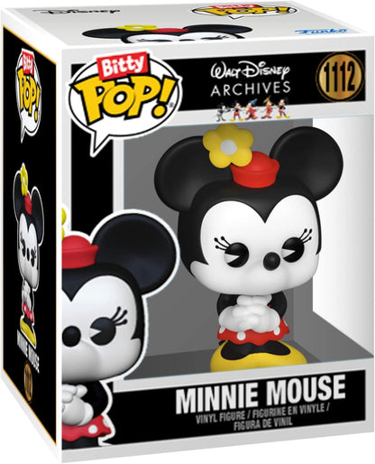 Funko Bitty POP! Disney - Goofy, Chip, Minnie Mouse (hands Folded) and A Surprise Mystery Mini Figure - 0.9 Inch (2.2 Cm) Collectable - Stackable Display Shelf Included - Gift Idea - Cake Topper