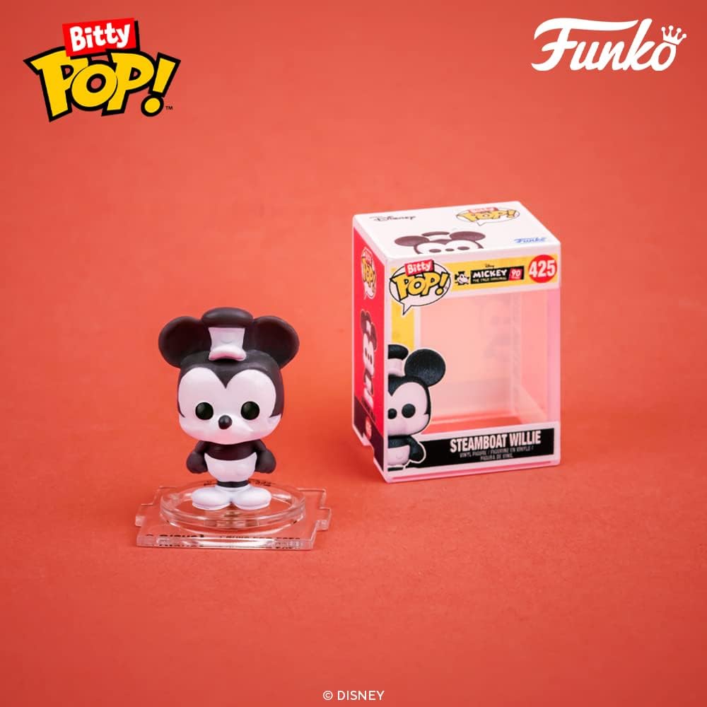 Funko Bitty POP! Disney - Goofy, Chip, Minnie Mouse (hands Folded) and A Surprise Mystery Mini Figure - 0.9 Inch (2.2 Cm) Collectable - Stackable Display Shelf Included - Gift Idea - Cake Topper
