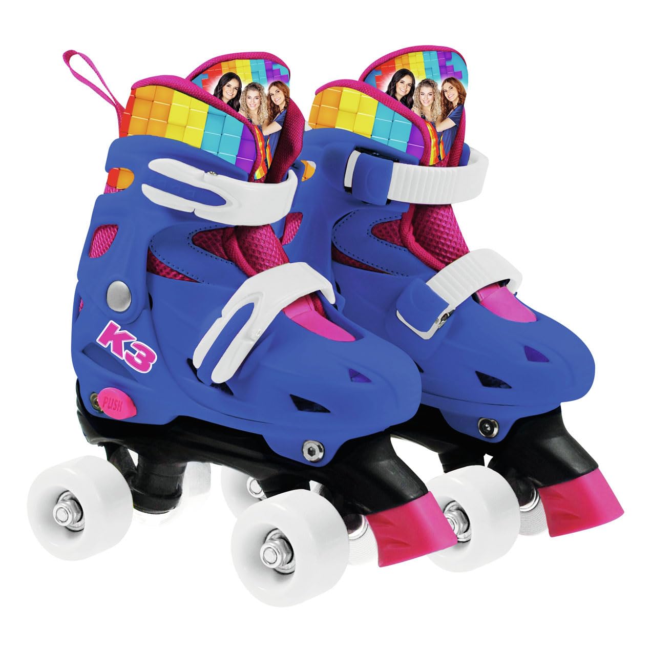Unbekannt MEK3B2000320 Roller Skates, Dark Blue with Pink
