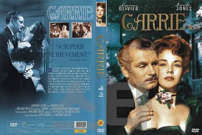 Carrie (1952) Laurence Olivier "Great love Film" / NEW DVD - NTSC, All Region (Registered Airmail) only Starvision