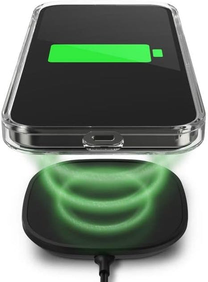 ZAGG iFrogz Defence Protective Case Compatible with iPhone 14, Durable, Snap On, Smudge Resistant, Slim, Recycled, Clear