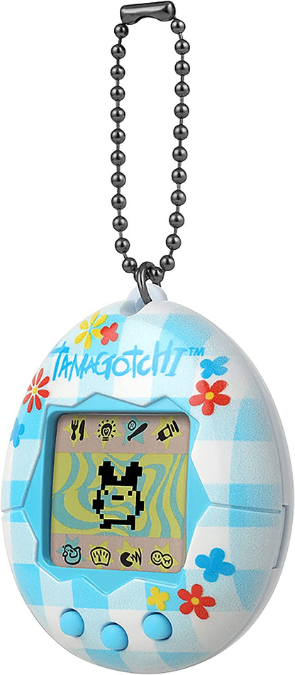 TAMAGOTCHI Original Bandai Flower Gingham Shell with Chain - The Original Virtual Reality Pet 42939NBNP