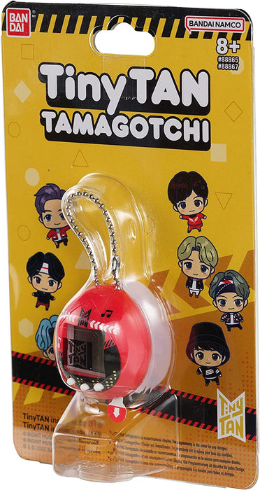 Tamagotchi Nano TinyTAN Red | BTS TinyTAN 4cm Red Virtual Pet Hand Held Games Machine | Electronic Cyber Pet With All 7 BTS Stars | Mini Retro Tamagotchi Original Fun With Electronic Pets Toy