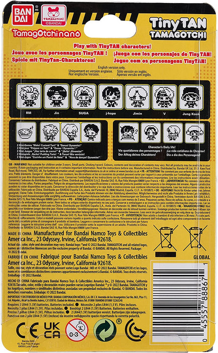 Tamagotchi Nano TinyTAN Red | BTS TinyTAN 4cm Red Virtual Pet Hand Held Games Machine | Electronic Cyber Pet With All 7 BTS Stars | Mini Retro Tamagotchi Original Fun With Electronic Pets Toy