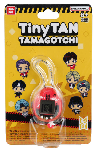 Tamagotchi Nano TinyTAN Red | BTS TinyTAN 4cm Red Virtual Pet Hand Held Games Machine | Electronic Cyber Pet With All 7 BTS Stars | Mini Retro Tamagotchi Original Fun With Electronic Pets Toy