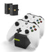 snakebyte Xbox One TWINCHARGE X - black - charger / charging station for Xbox One S / X / Elite Controller / Gamepads, 2 rechargeable batteries 800mAh, dual channel charge, LED charge status indicator Black Xbox one