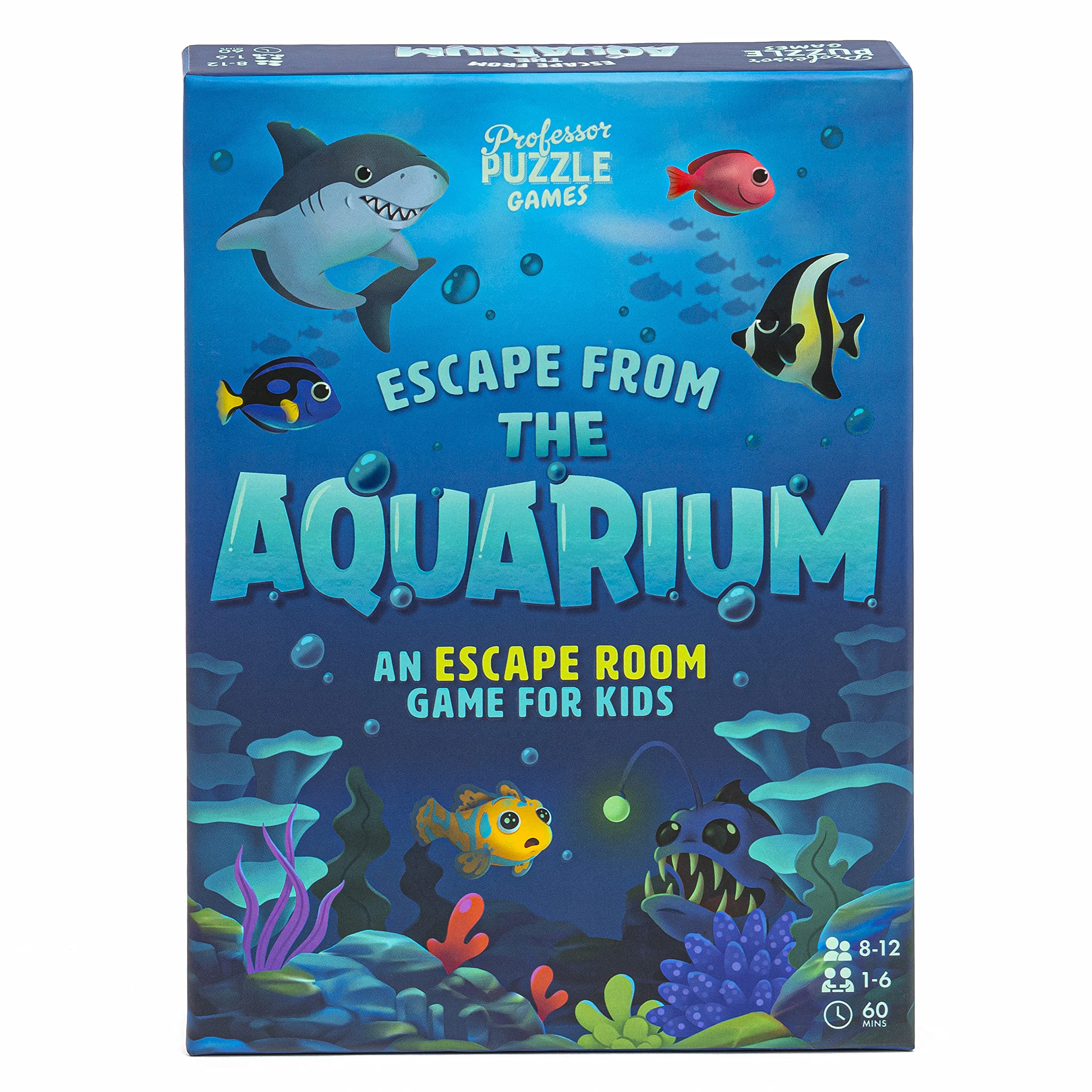 Professor Puzzle | Escape from The Aquarium - Escape Room | Strategy Game | Ages 8 to 11 | 1-6 Players | 60 Minutes Playing Time