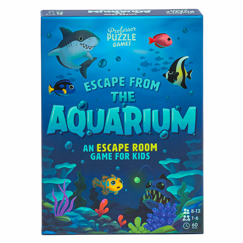 Professor Puzzle | Escape from The Aquarium - Escape Room | Strategy Game | Ages 8 to 11 | 1-6 Players | 60 Minutes Playing Time