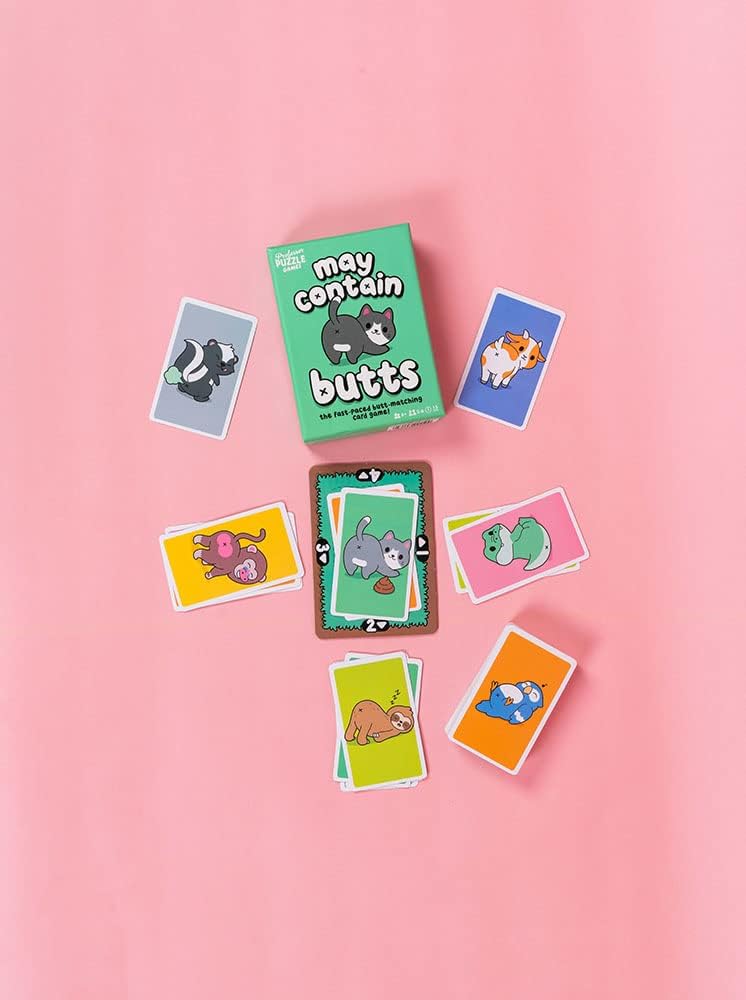 Professor Puzzle | May Contain Butts | Card Game | Ages 6+ | 2-6 Players | 15 Minutes Playing Time