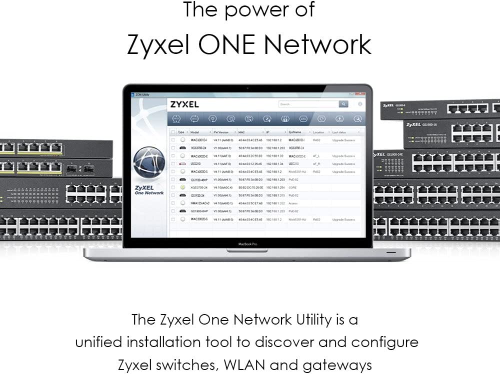 Zyxel 8-Port Gigabit PoE Switch | Smart Managed | Desktop/Wallmount and Fanless | 8 PoE+ Ports with 70 Watt Budget | VLAN, IGMP, QoS | Lifetime Warranty