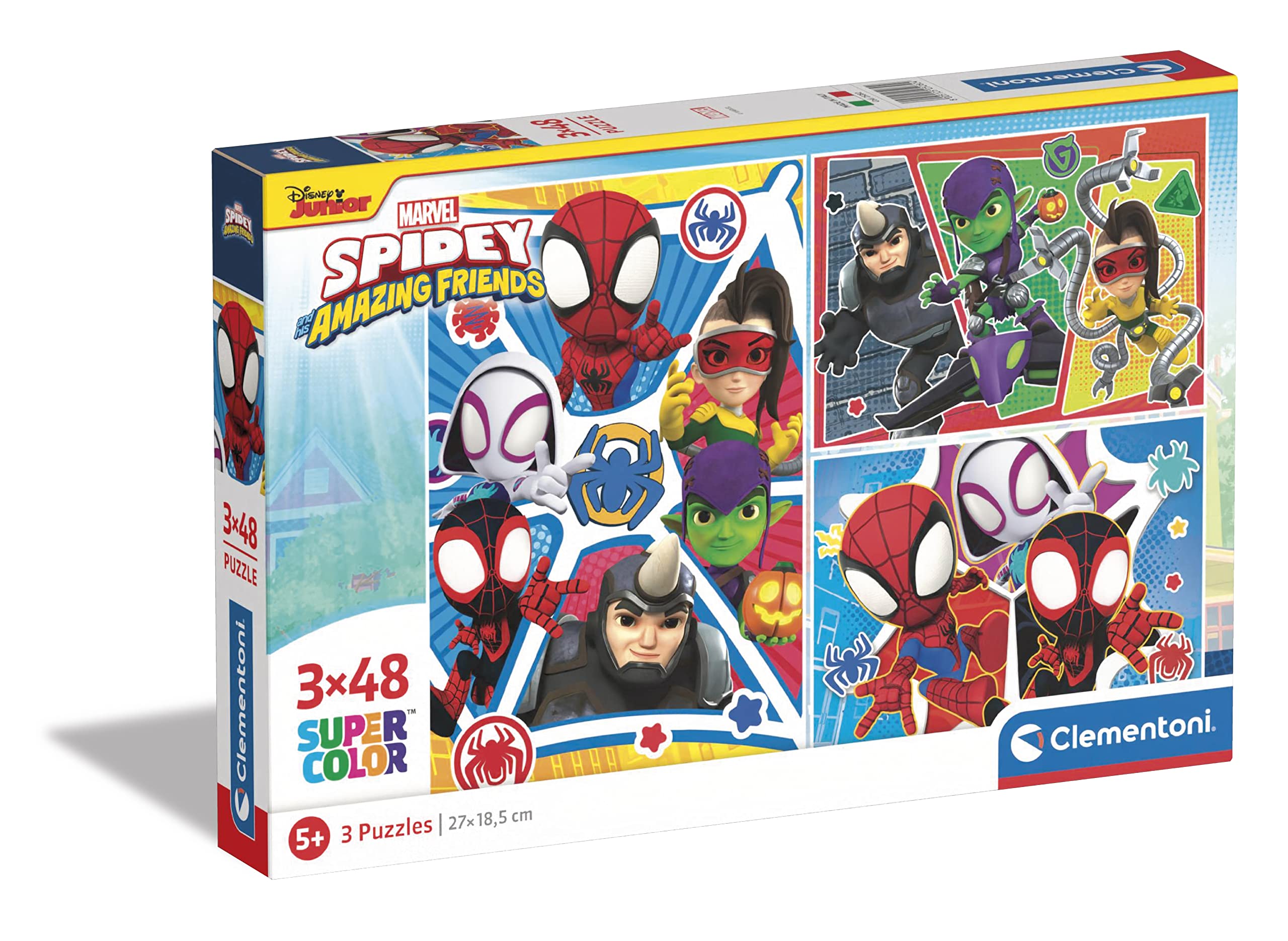 Clementoni - Clementoni Puzzel - Spidey 3x48st.