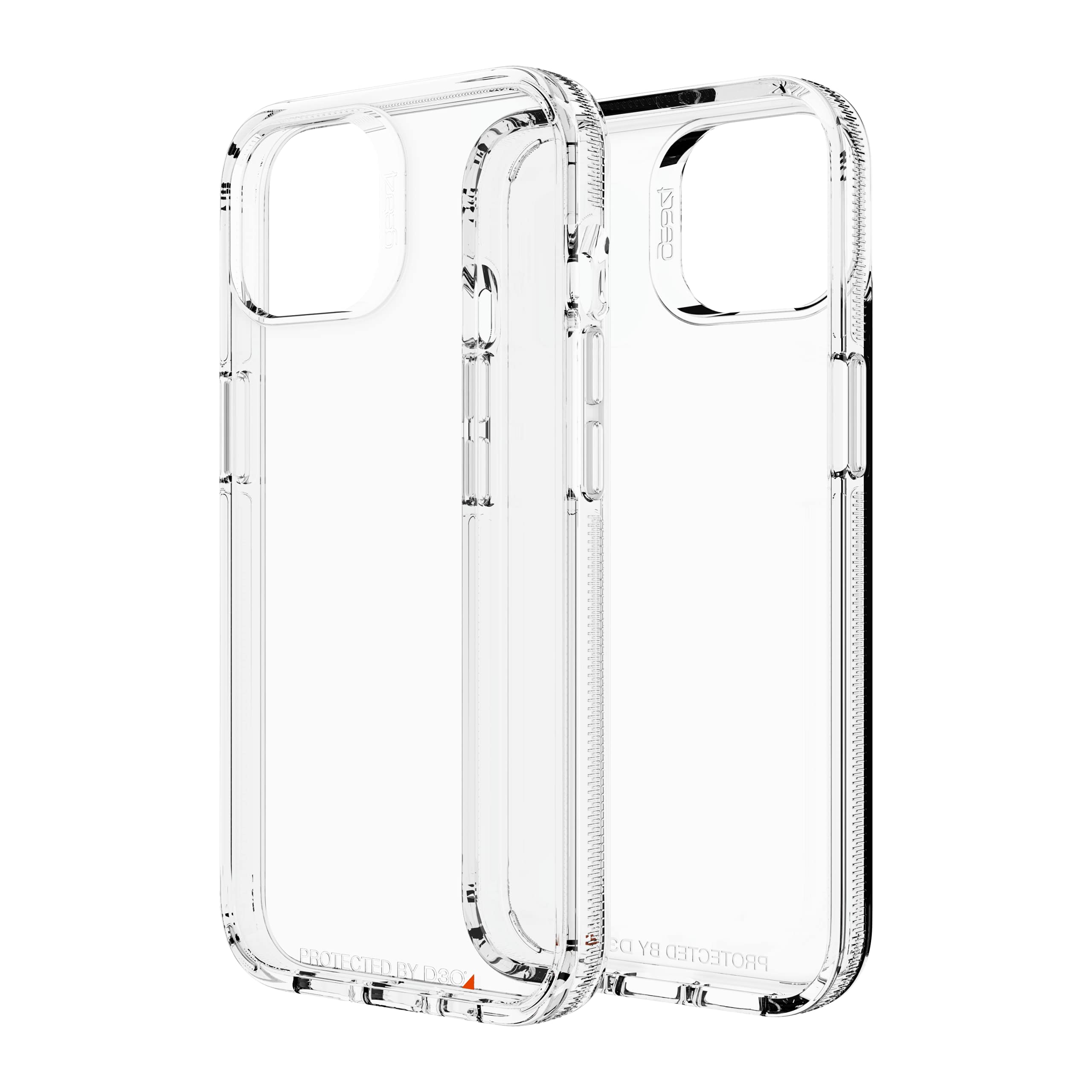 ZAGG Gear 4 Crystal Palace D30 Protective Case, Compatible with iPhone 13, 5G, Slim, Shockproof, Wireless Charging, MagSafe, Clear Clear iPhone 13 iPhone 13 Solid