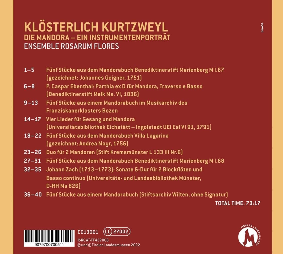 Klösterlich Kurtzweyl: die Mandora-Ein Porträt