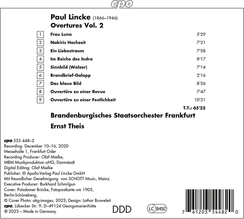 Paul Lincke: Overtures: Das Ist Die Berliner Luft - Volume 2