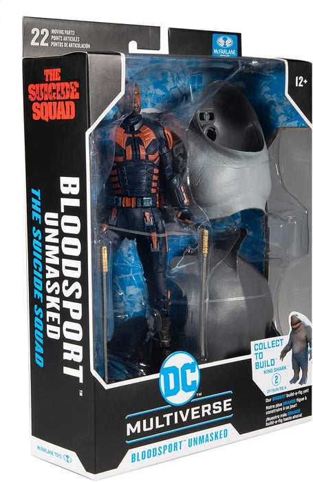 McFarlane Toys, DC Multiverse Build-A 7-inch Bloodsport (Unmasked) Action Figure, Collectible DC Suicide Squad Movie Figure with Stand Base and Unique Collectible Character Card – Ages 12+