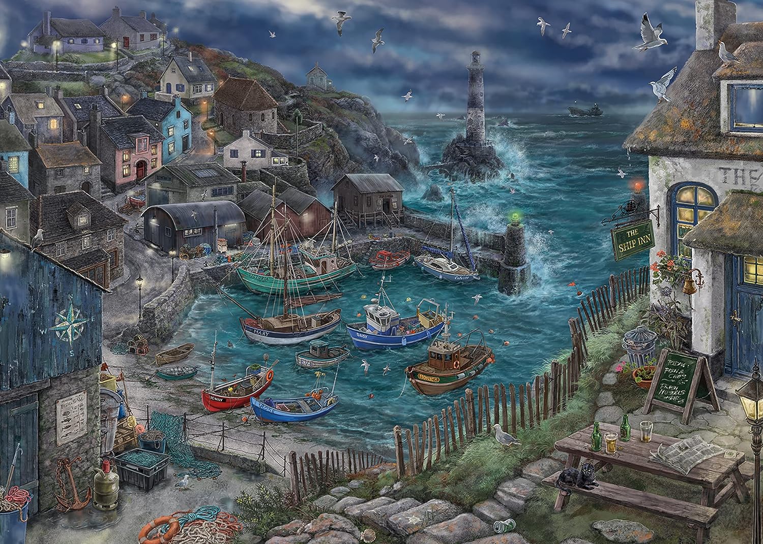 Ravensburger - Escape Puzzle - Der Leuchtturm - Für Erwachsene und Kinder ab 12 Jahren - 759 Teile, 1 Spielanleitung, 1 Umschlag Lösung - Inspiriert von Fluchtspielen - 17528