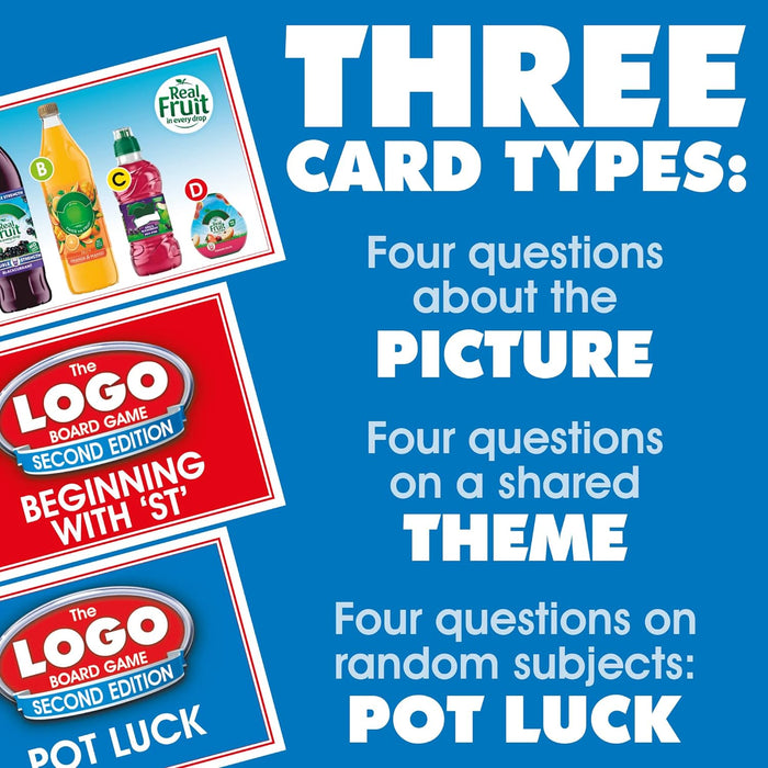 Drumond Park The LOGO Mini Board Game Second Edition - The Mini Family Travel Board Game of Brands and Products You Know and Love