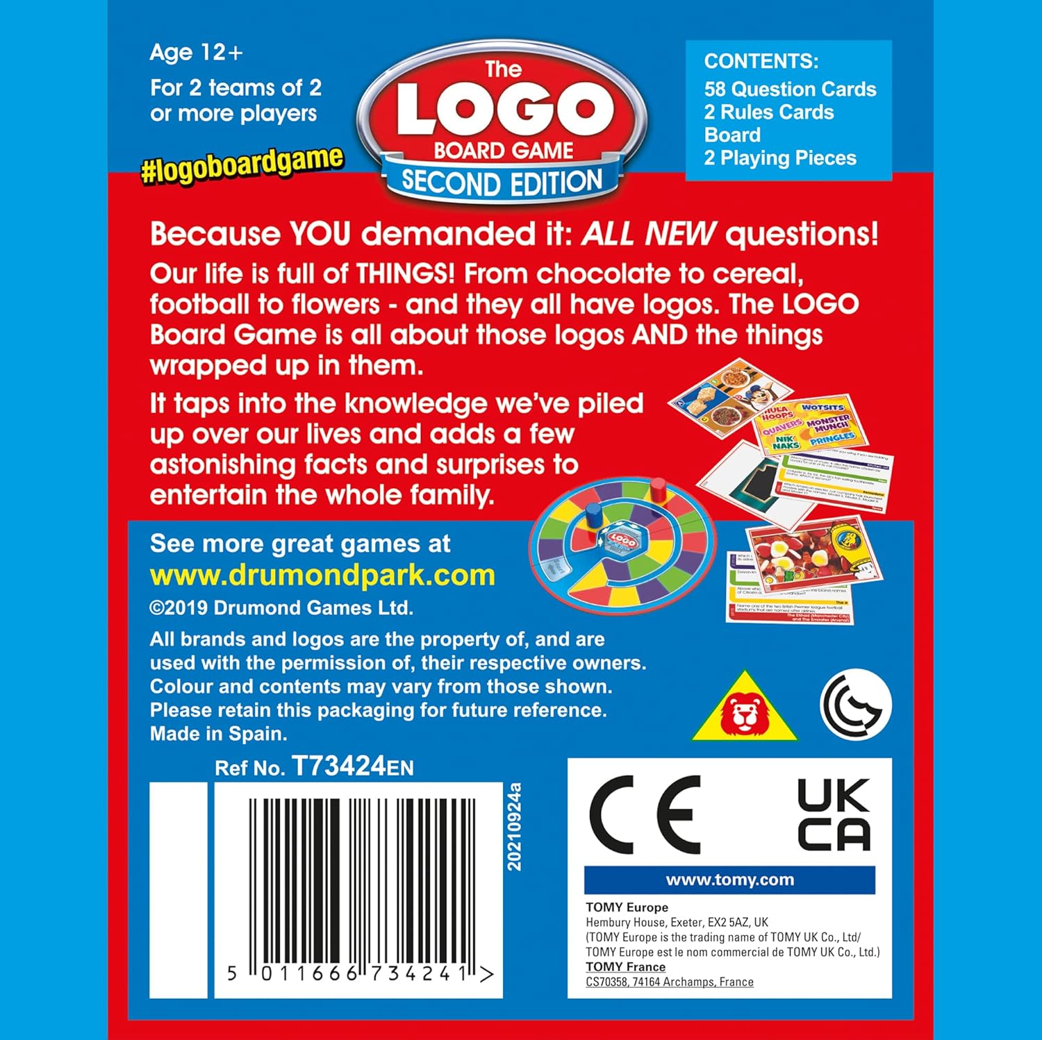 Drumond Park The LOGO Mini Board Game Second Edition - The Mini Family Travel Board Game of Brands and Products You Know and Love
