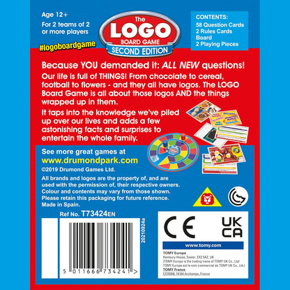 Drumond Park The LOGO Mini Board Game Second Edition - The Mini Family Travel Board Game of Brands and Products You Know and Love