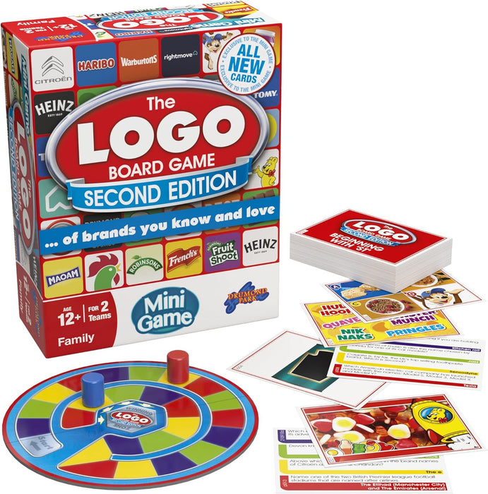 Drumond Park The LOGO Mini Board Game Second Edition - The Mini Family Travel Board Game of Brands and Products You Know and Love