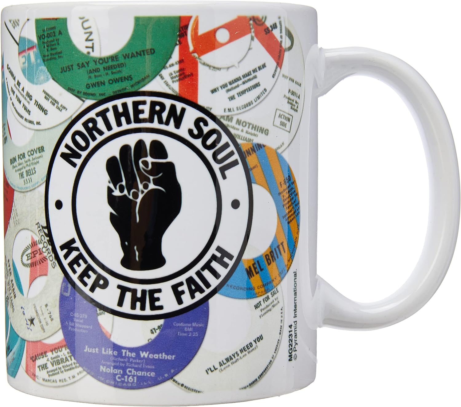Pyramid MG22314 International Northern Soul Labels Ceramic Mug, 11 oz/315 ml