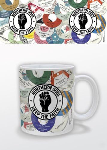 Pyramid MG22314 International Northern Soul Labels Ceramic Mug, 11 oz/315 ml