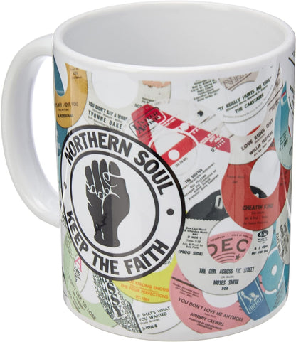 Pyramid MG22314 International Northern Soul Labels Ceramic Mug, 11 oz/315 ml