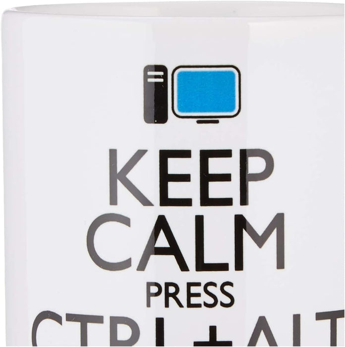 Pyramid International Tazza in Ceramica, Motivo con Scritta Keep Calm Press Ctrl + Alt + Delete, Multicolore, 1 unità (Confezione da 1