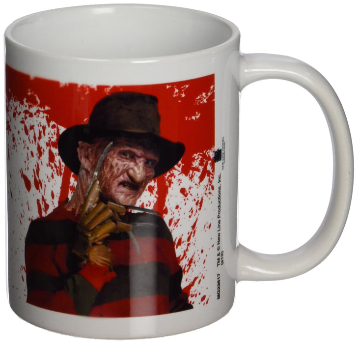 Pyramid International A Nightmare On Elm Street Mug (Freddy Krueger Design) 11oz Ceramic Coffee Mug, Cups and Coffee Mugs for Women and Men - Official Merchandise