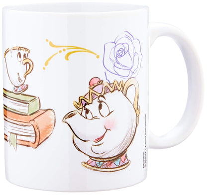 Pyramid International Beauty and the Beast (Chip Enchanted) - Taza de cerámica (11 x 11 x 1,3 cm