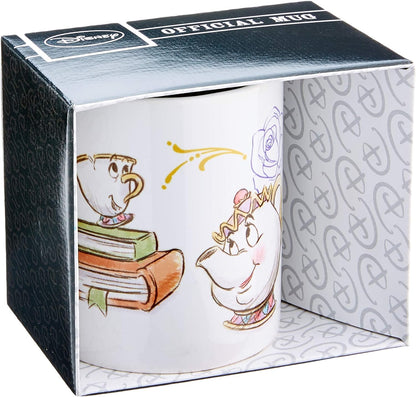 Pyramid International Beauty and the Beast (Chip Enchanted) - Taza de cerámica (11 x 11 x 1,3 cm