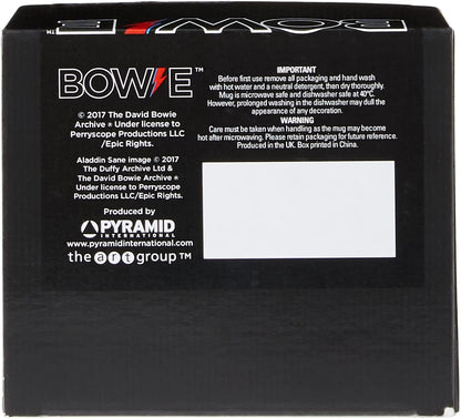 Pyramid International AFMG24689 David Bowie (Aladdin Sane) Official Boxed Ceramic Coffee/Tea Mug, Paper, Multi-Colour, 40 x 59 x 1.3 cm