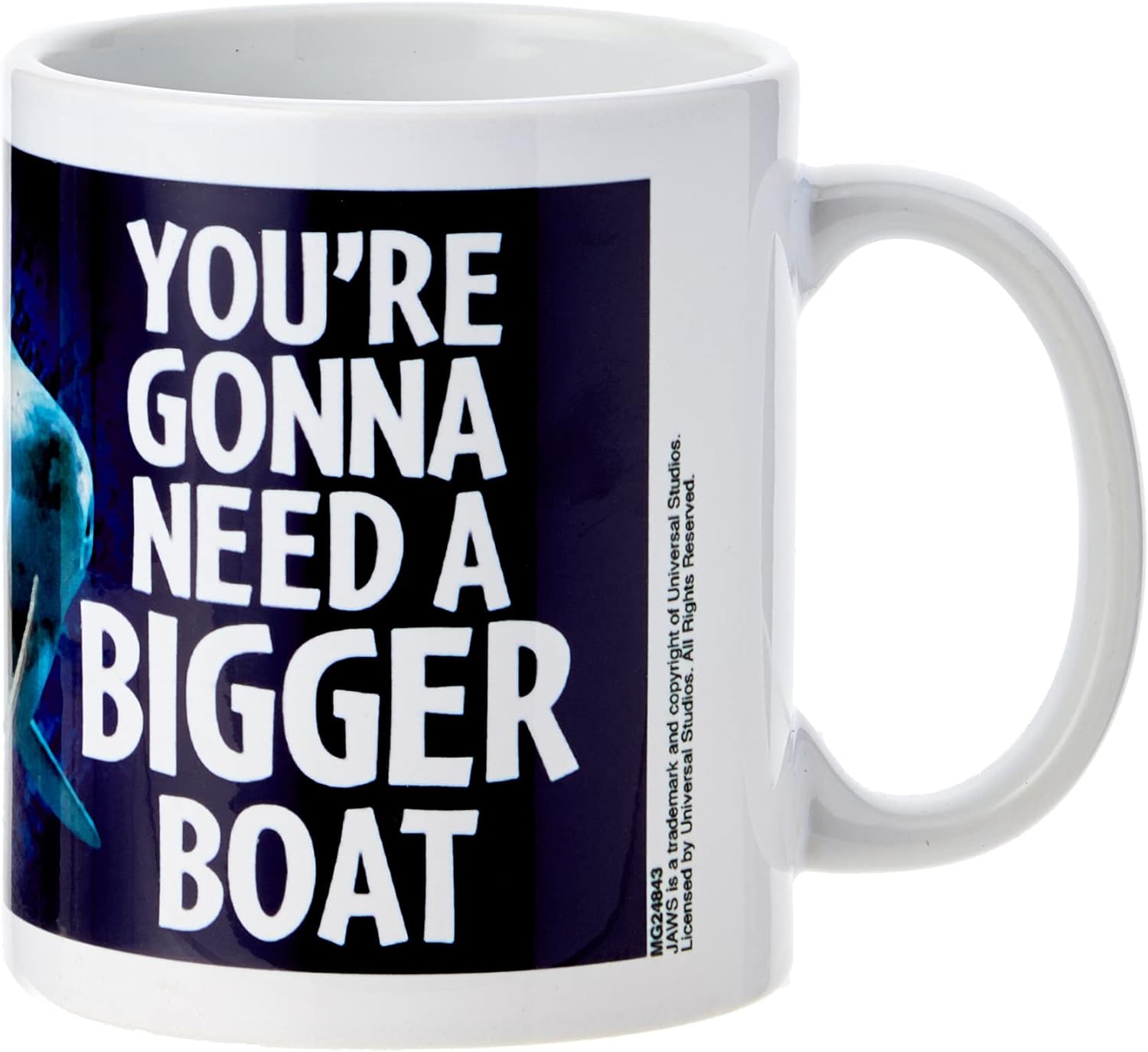 Pyramid MG24843 Jaws Bigger Boat Coffee Mug, Porcelain, Multi-Colour